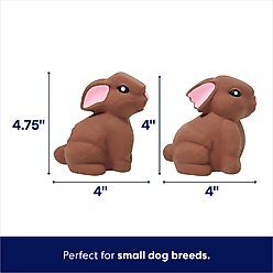 Frisco Easter Chocolate Bunnies Latex Squeaky Dog Toy, Small, 2 count slide 2 of 5