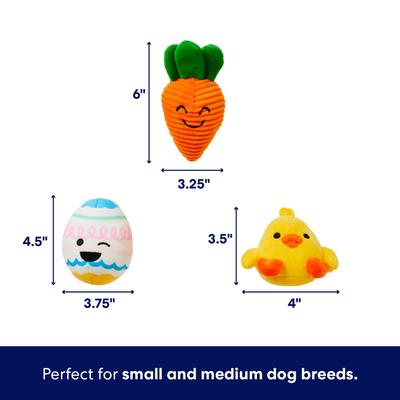 Show full view: Frisco Easter Egg Basket Hide & Seek Puzzle Plush Squeaky Dog Toy, Small/Medium slide 2 of 6