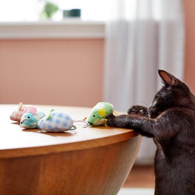 Show full view: Frisco Easter Mice Cat Toy with Catnip, 4 count slide 4 of 6