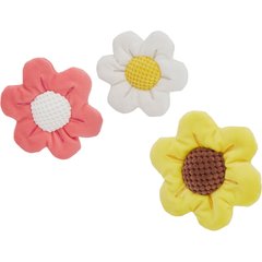 Frisco Easter Spring Flowers Plush Dog Toy, Small/Medium, 3 count