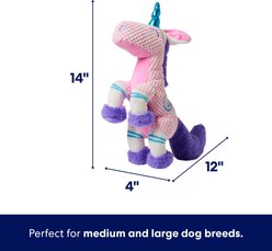 Frisco Easter Unicorn Plush Squeaky Dog Toy, Medium/Large slide 2 of 5