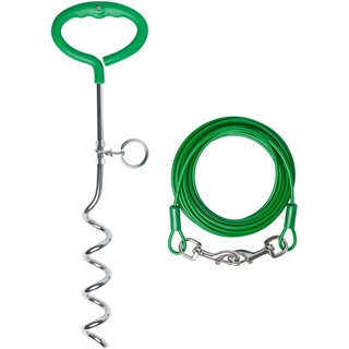 Frisco Easy Grip Stake with Tie Out Cable, Large, 30-ft slide 1 of 6