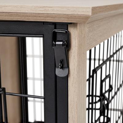 Show full view: Frisco Easy Set-Up Wood Furniture Style Dog Crates, Grey, Small slide 7 of 10