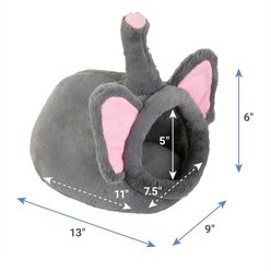 Frisco Elephant Small Pet Cave, Grey slide 2 of 3