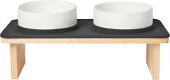 Frisco Elevated Ceramic Double Diner, Small: 1.5 cup