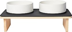 Frisco Elevated Ceramic Double Diner, Medium: 3 cup