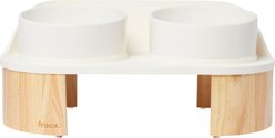 Frisco Elevated Ceramic Splash Guard Double Diner, Large: 7 cup