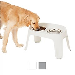 Frisco Elevated Dog Diner, White, Large: 8 cup