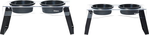 Show full view: Frisco Elevated Foldable Double Diner, Large: 7 cup slide 5 of 7