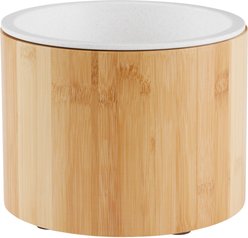 Frisco Elevated Non-Skid Bamboo Melamine Bowl with Bamboo Stand, 6 Cup
