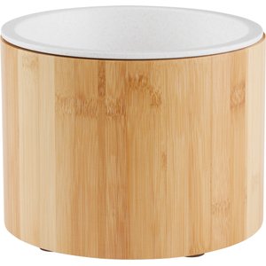 Frisco Elevated Non-Skid Bamboo Melamine Bowl with Bamboo Stand, 6 Cup