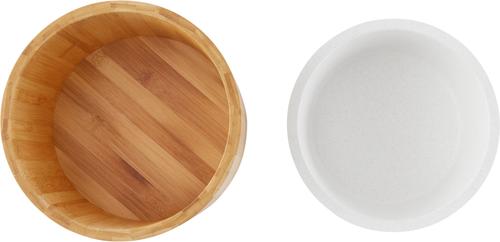 Show full view: Frisco Elevated Non-Skid Bamboo Melamine Bowl with Bamboo Stand, 6 Cup slide 3 of 9