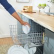 Show in main carousel: Frisco Elevated Non-Skid Ceramic Bowl & Bamboo Storage, White, Small: 1 cup slide 6 of 9