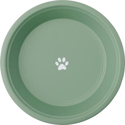 Show full view: Frisco Elevated Non-skid Stainless Steel Dog & Cat Bowl, Artichoke Green, 10 cup slide 4 of 7