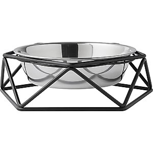 Frisco Elevated Stainless Steel Dog & Cat Bowl with Metal Stand, Medium: 3 cup, 1 count