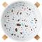 Show in main carousel: Frisco Elevated Terrazzo Non-skid Ceramic Bowl with Bamboo Stand, White, Medium: 5 cup, 1 count slide 6 of 12