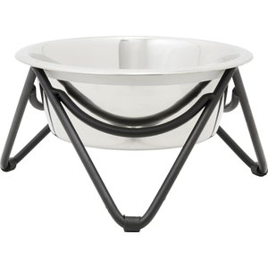 Frisco Elevated Triangle Iron Stand Dog & Cat Single Bowl Diner, Medium: 6 cup