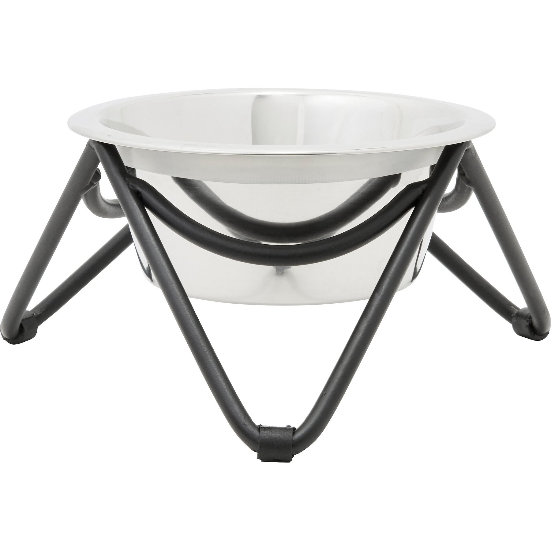 Frisco Elevated Triangle Iron Stand Dog & Cat Single Bowl Diner, Medium: 3 cup