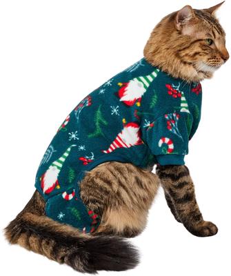 Show full view: Frisco Elf Polar Fleece Dog & Cat PJs, Medium slide 3 of 9