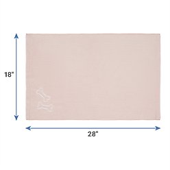 Frisco Embroidered Bones Microfiber Dog Bath Towel, Pink, Medium slide 2 of 5