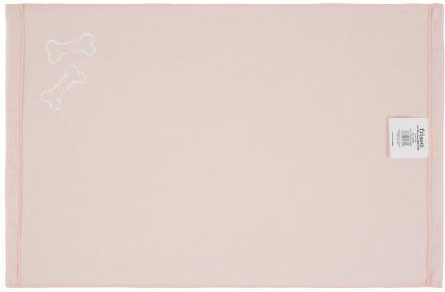 Show full view: Frisco Embroidered Bones Microfiber Dog Bath Towel, Pink, Medium slide 3 of 7