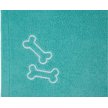 Show in main carousel: Frisco Embroidered Bones Microfiber Dog Bath Towel, Teal, Large slide 4 of 7
