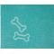 Show in main carousel: Frisco Embroidered Bones Microfiber Dog Bath Towel, Teal, Large slide 4 of 7