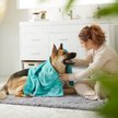 Show in main carousel: Frisco Embroidered Bones Microfiber Dog Bath Towel, Teal, Large slide 5 of 7