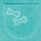Show in main carousel: Frisco Embroidered Pawprint Microfiber Dog Bath Cape Towel, Teal, Large slide 5 of 8