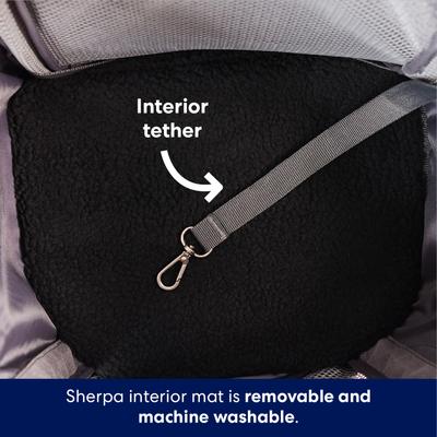 Show full view: Frisco Expandable Dog & Cat Backpack Carrier, Grey slide 6 of 8