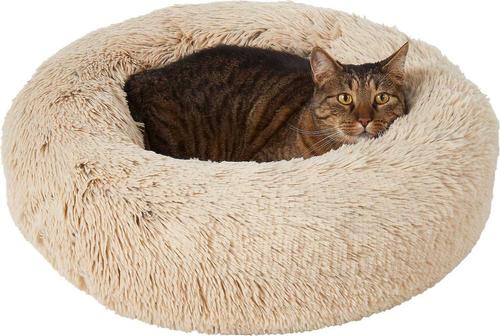 Show full view: Frisco Eyelash Bolster Bed, S&, Small + Cat & Dog Bolster Bed, Smoky Gray, X-Large slide 2 of 10