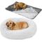 Show in main carousel: Frisco Eyelash Bolster Bed, X-Large, Silver + Eyelash Cat & Dog Blanket, Silver slide 1 of 10