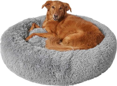 Show full view: Frisco Eyelash Cat & Dog Bolster Bed + Blanket, Smoky Gray, Large slide 2 of 10