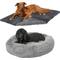 Show in main carousel: Frisco Eyelash Cat & Dog Bolster Bed + Blanket, Smoky Gray, X-Large slide 1 of 10