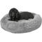 Show in main carousel: Frisco Eyelash Cat & Dog Bolster Bed + Blanket, Smoky Gray, X-Large slide 2 of 10