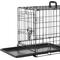 Show in main carousel: Frisco Eyelash Orthopedic Crate Mat, Smoky Gray, 22-in + Fold & Carry Single Door Collapsible Wire Dog Crate, 22 inch slide 6 of 10