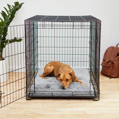 Show full view: Frisco Eyelash Orthopedic Dog Crate Mat, Smoky Gray, 42-in slide 6 of 8