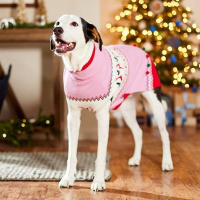 Show full view: Frisco Fa La La 3D Dog & Cat Turtleneck Sweater, XX-Large slide 7 of 11