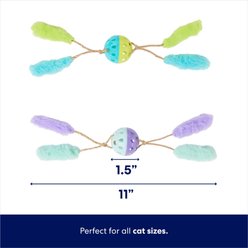 Frisco Fabric & Play Plastic Balls Cat Toy, 2 count slide 2 of 4