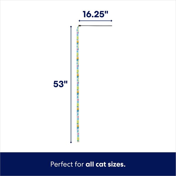 Show full view: Frisco Fabric Teaser Wand Cat Toy, Neon Bubbles slide 2 of 5