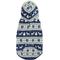 Show in main carousel: Frisco Fair Isle Fleece Lined Dog & Cat Hoodie, Navy, X-Large slide 5 of 10
