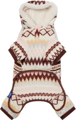 Show full view: Frisco Fairisle Cozy Plush Fleece Dog & Cat PJs, Cream, Medium slide 5 of 9