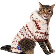 Frisco Fairisle Cozy Plush Fleece Dog & Cat PJs, Cream