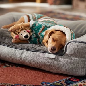 Frisco Fairisle Cozy Plush Fleece Dog & Cat PJs, Green, Small