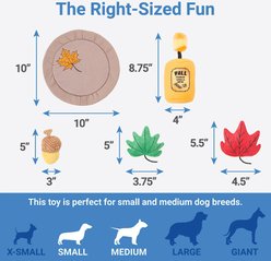 Frisco Fall Festive Candle Charger Plush Squeaky Dog Toy, 4 count slide 2 of 3