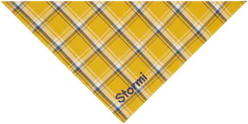 Show full view: Frisco Fall Yellow Embroidered Personalized Dog & Cat Bandana, Large slide 4 of 8