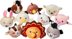 Frisco Farm Animal Friends Plush Variety Pack Dog Toy, Small/Medium, 10 count slide 1 of 8