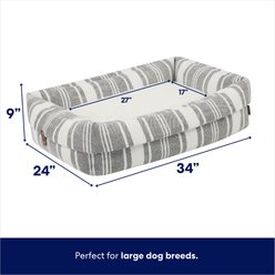 Frisco Farmhouse Deep Cuffed Cuddler Dog Bed, Large slide 2 of 7