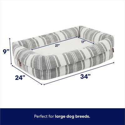 Show full view: Frisco Farmhouse Deep Cuffed Cuddler Dog Bed, Large slide 2 of 10