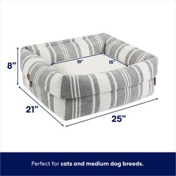 Frisco Farmhouse Deep Cuffed Cuddler Dog Bed, Medium slide 2 of 7